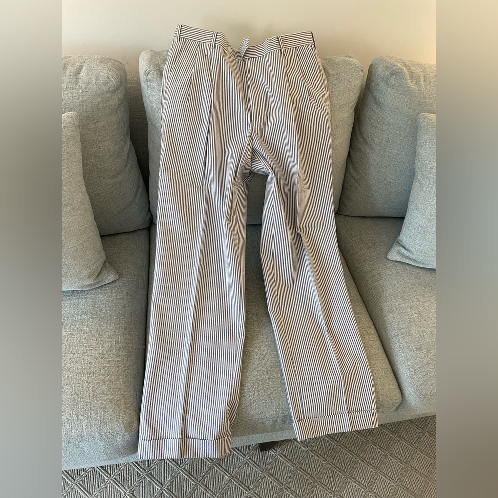 Preppy T. Harris London seersucker pants Men